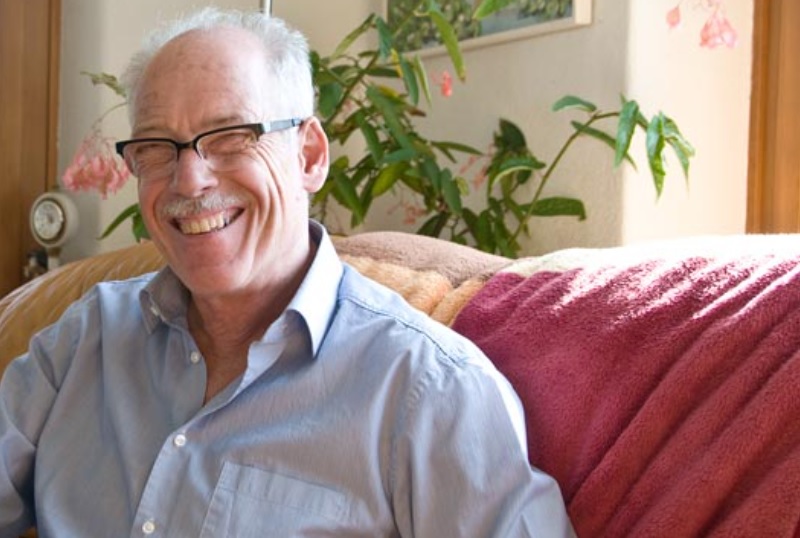 Rolf Zuberbühler während des Gespräches …