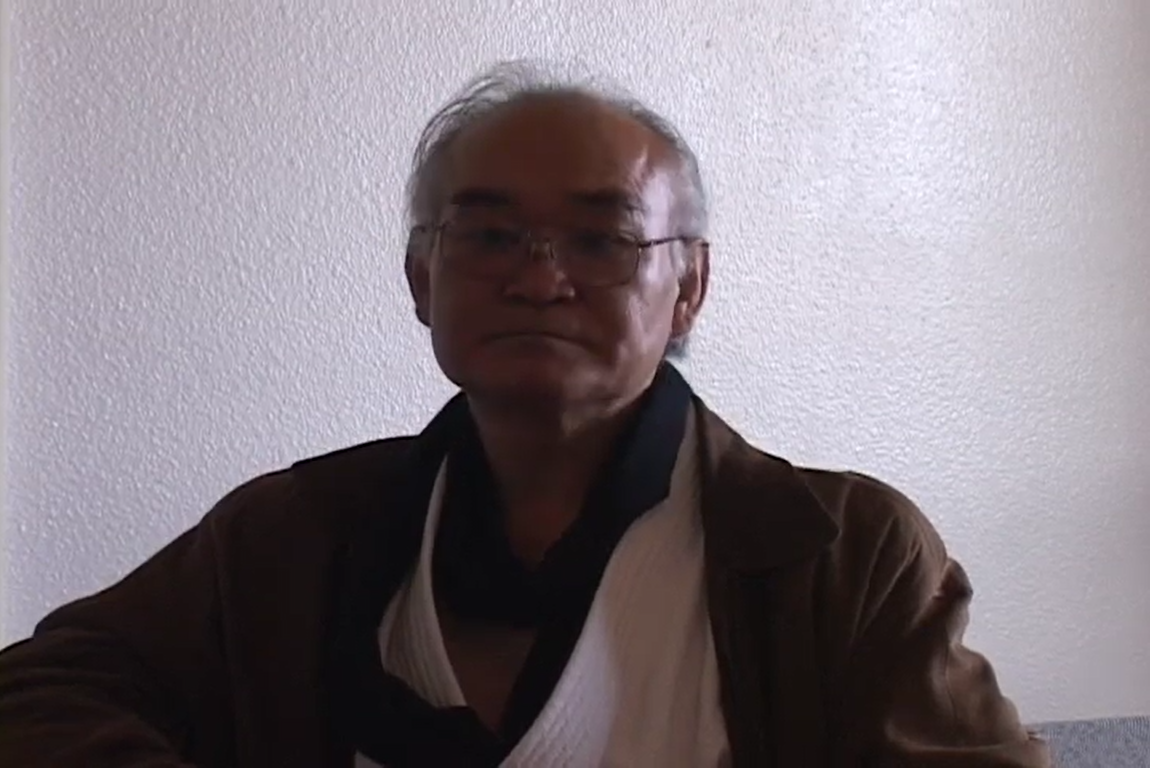 Kazuo Chiba během rozhovoru - Zdroj: YouTube: Chiba Sensei RIP - In His Own Words, Message to Teachers and Students